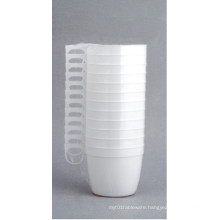 U-Shape Plastic Coffee Cup with Handle 6oz/180ml